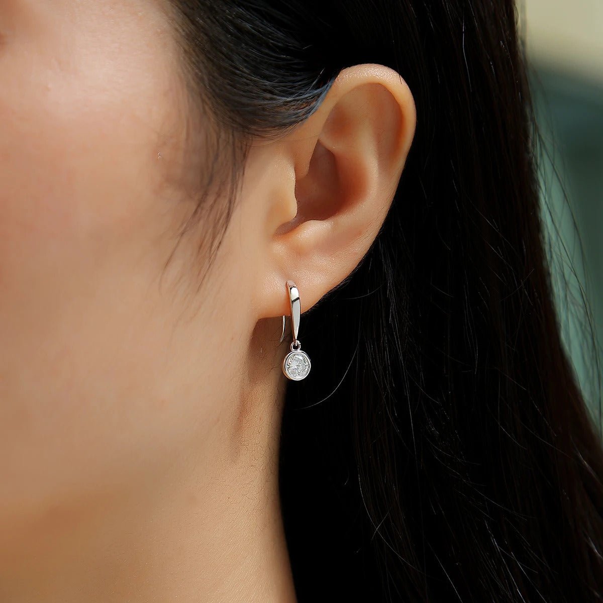 0.5ct Moissanite Stud Earrings | S925 Silver | 5mm VVS1 D-Color Round | GRA Certified | Charmsolo