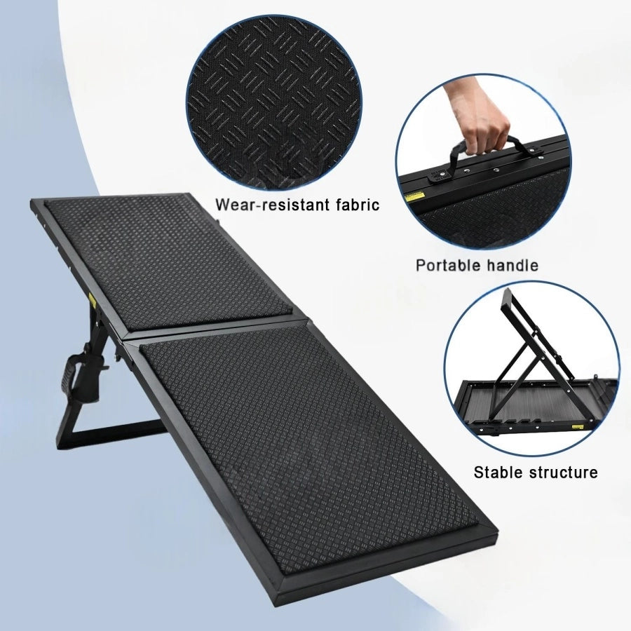 Foldable Pet Stairs Soft Oxford Foam Steps for Senior Dogs