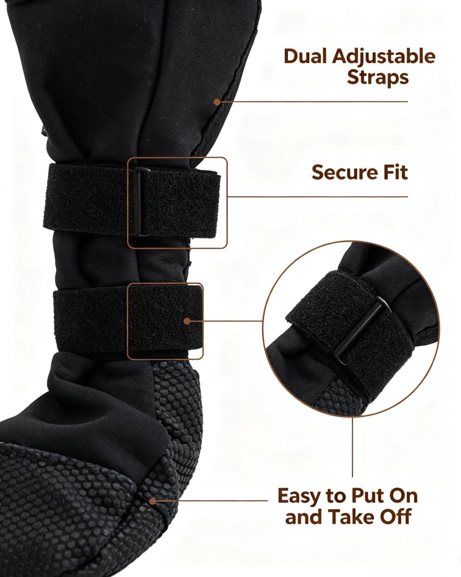Long Cuff Dog Anti‑Slip Protective Boot, Polyester Boot for Senior Injured Dogs Prevent Paw Licking