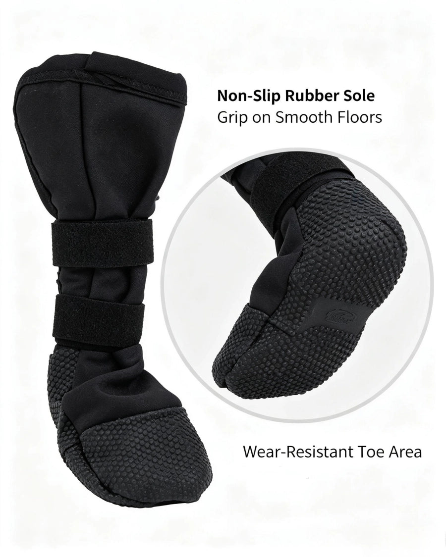 Long Cuff Dog Anti‑Slip Protective Boot, Polyester Boot for Senior Injured Dogs Prevent Paw Licking