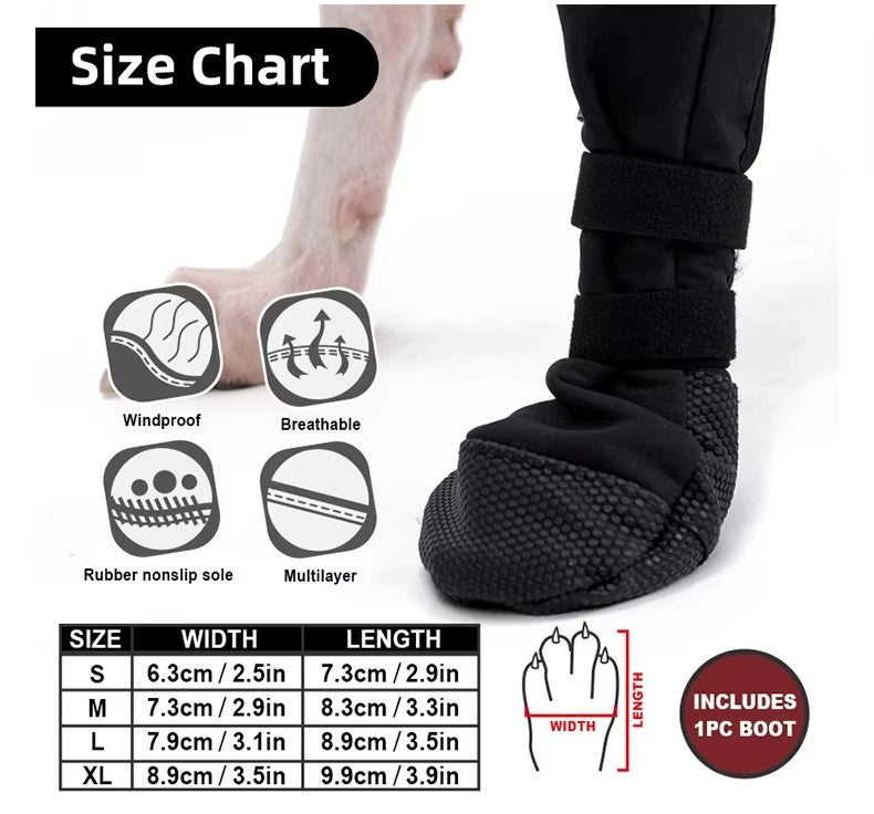 Long Cuff Dog Anti‑Slip Protective Boot, Polyester Boot for Senior Injured Dogs Prevent Paw Licking