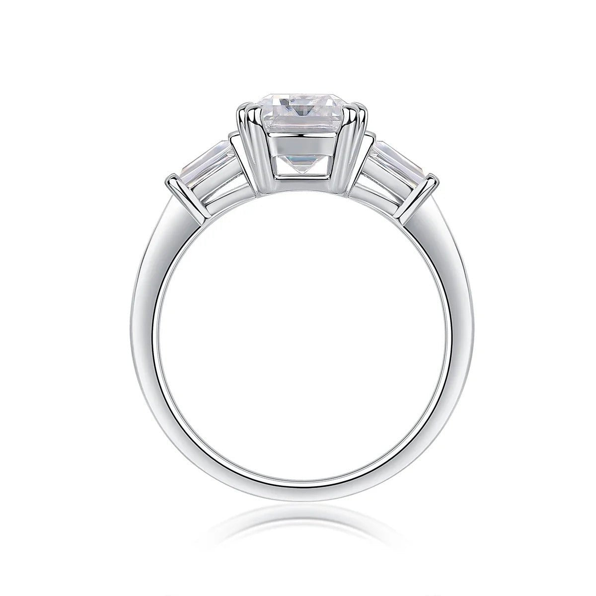 7×9mm Octagon Moissanite Starry Mirror Ring | S925 Silver 18K Gold Plated | VVS1 D-Color Perfect Cut | GRA Certified | Charmsolo