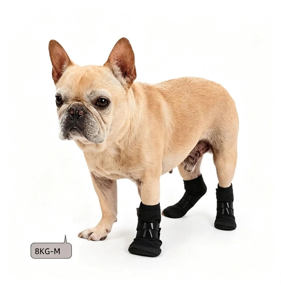 Long Cuff Dog Anti‑Slip Protective Boot, Polyester Boot for Senior Injured Dogs Prevent Paw Licking