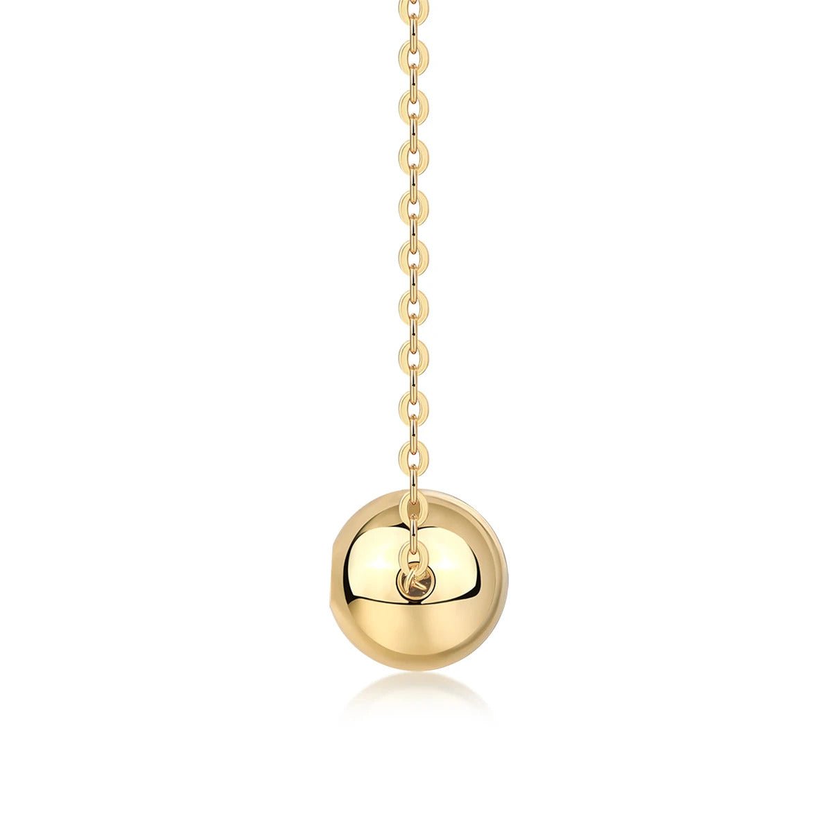 Moissanite Geometric Pendant Necklace 925 Silver 18K Gold – Sparkling O-Chain