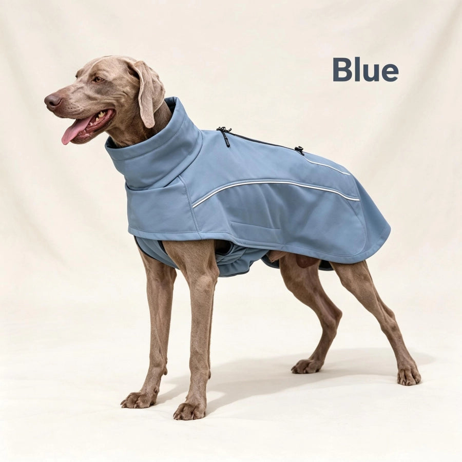 PD10062 Waterproof Windproof Polyester Dog Winter Coat Adjustable Outdoor Jacket For Large Dogs