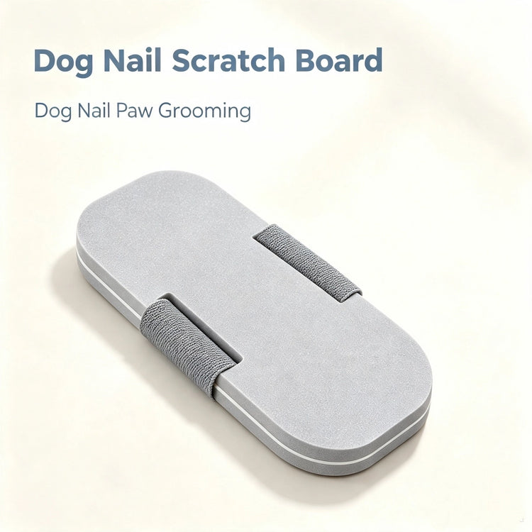 Dog Scratch Board Pad — Natural Paw Care for Senior Dogs Grey