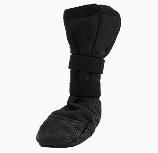 Long Cuff Dog Anti‑Slip Protective Boot, Polyester Boot for Senior Injured Dogs Prevent Paw Licking Black
