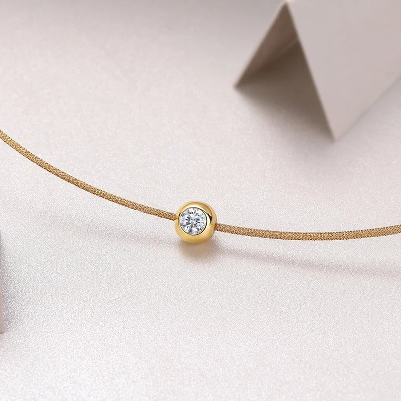 Charmsolo 925 Sterling Silver Moissanite Zodiac Year Necklace | VVS1 D Color 0.3ct | N15559