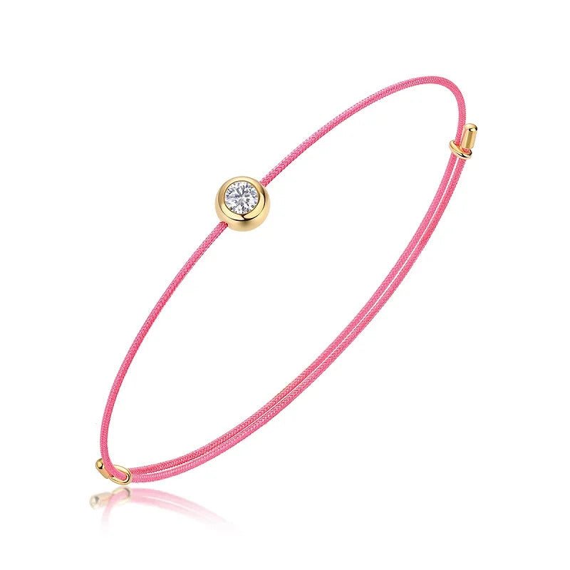 Charmsolo Moissanite Inlay Bracelet | 925 Sterling Silver | 6 Colors