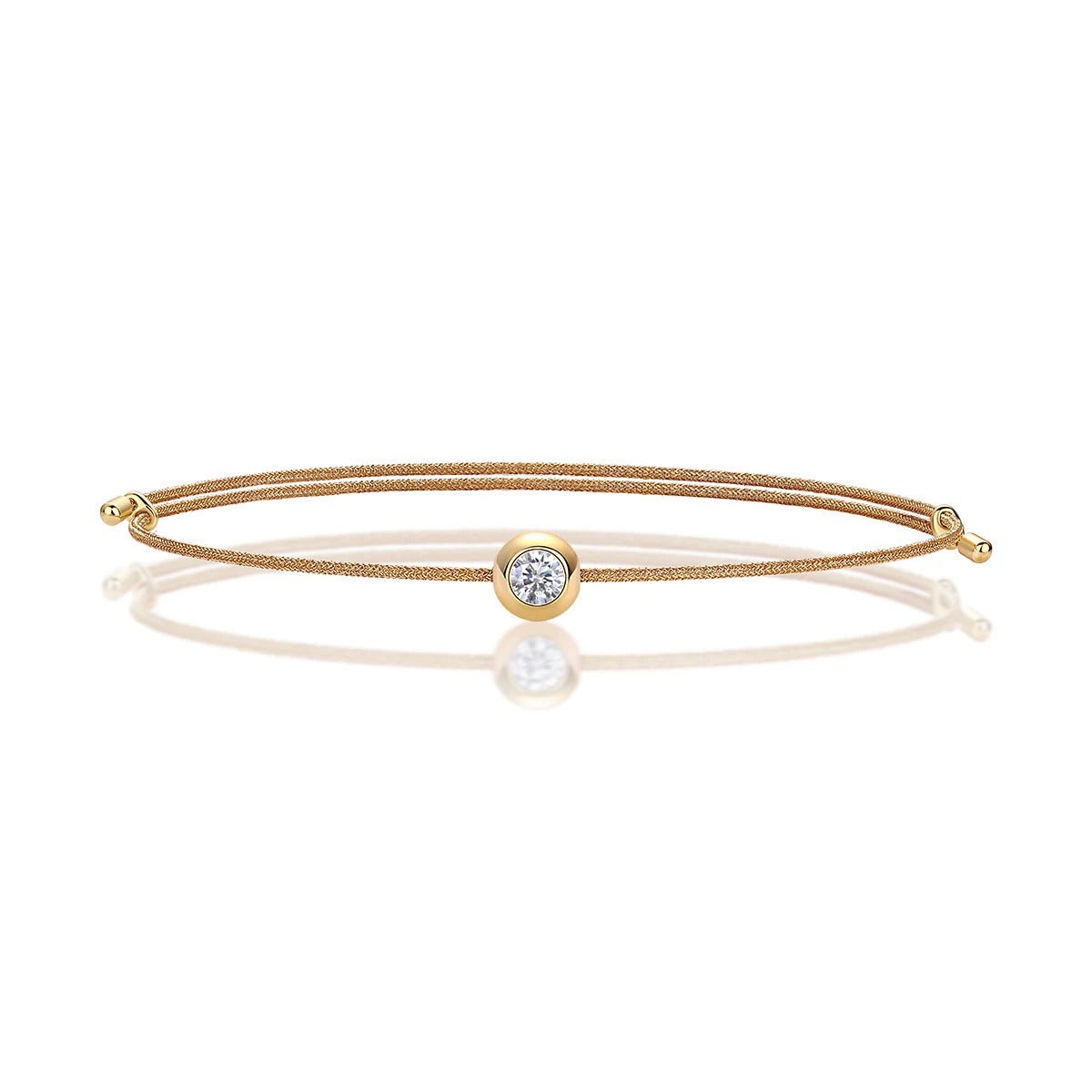 Charmsolo Moissanite Inlay Bracelet | 925 Sterling Silver | 6 Colors