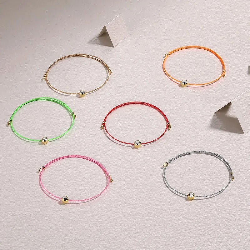 Charmsolo Moissanite Inlay Bracelet | 925 Sterling Silver | 6 Colors
