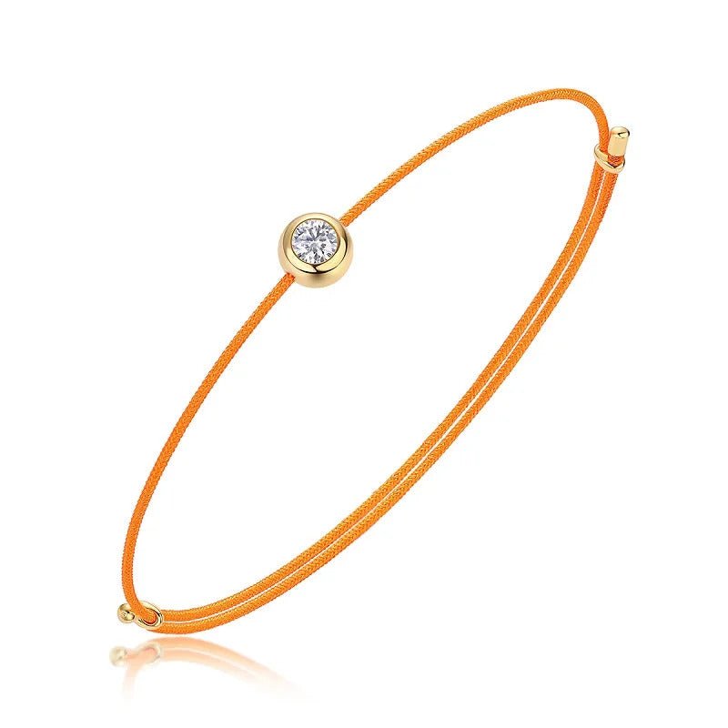 Charmsolo Moissanite Inlay Bracelet | 925 Sterling Silver | 6 Colors