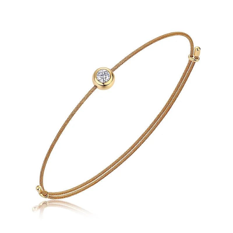 Charmsolo Moissanite Inlay Bracelet | 925 Sterling Silver | 6 Colors