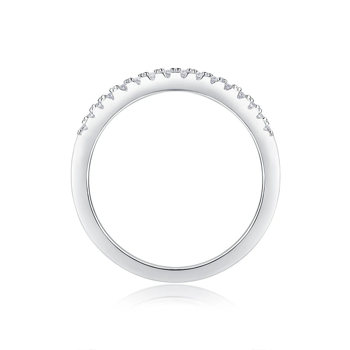 Full Pavé Moissanite Stackable Ring Set | S925 Silver 18K Gold Plated | 33 VVS1 D-Color Stones | GRA Certified | Charmsolo