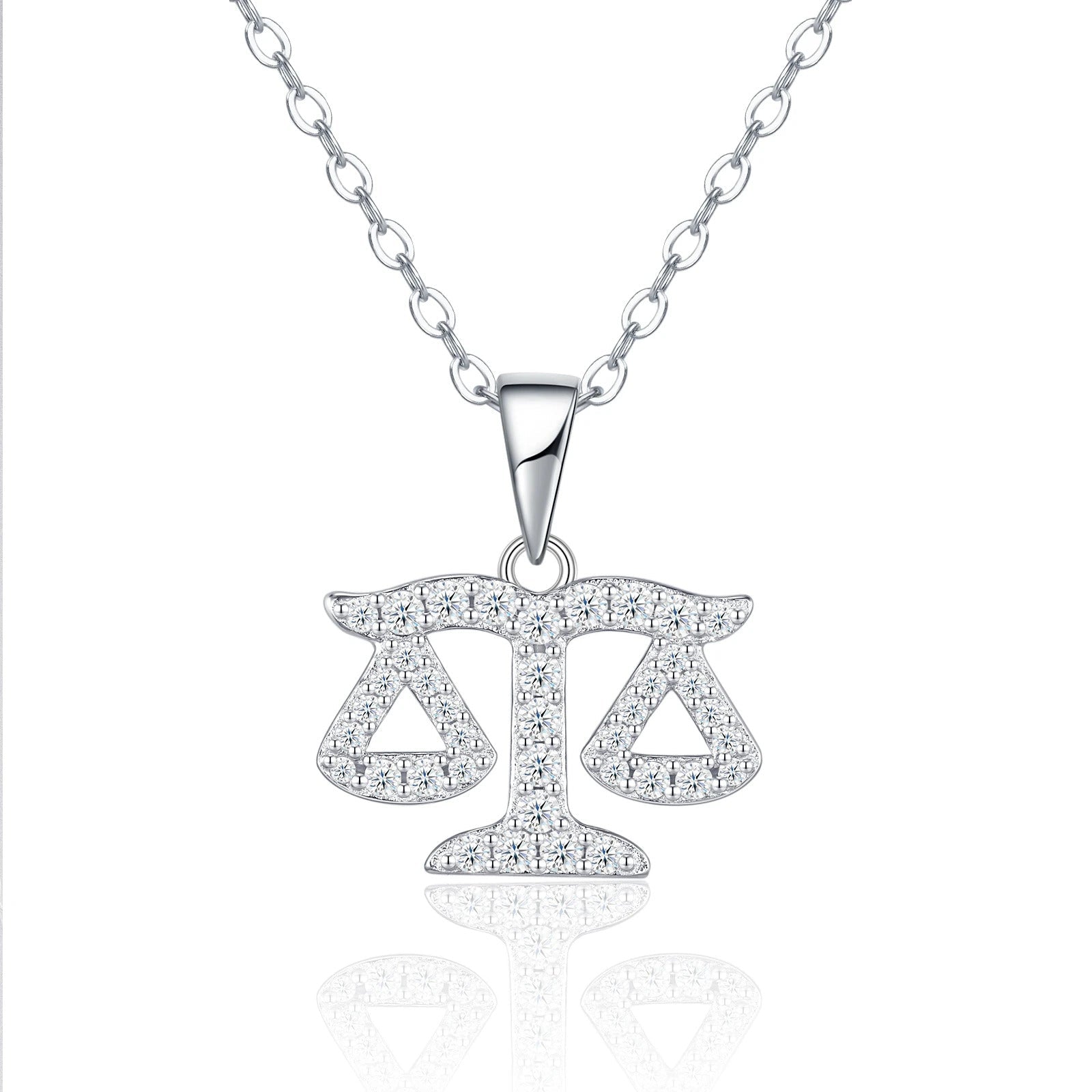 Moissanite Zodiac Sign Pendant Necklace | 925 Sterling Silver O-Chain | All 12 Signs – Charmsolo