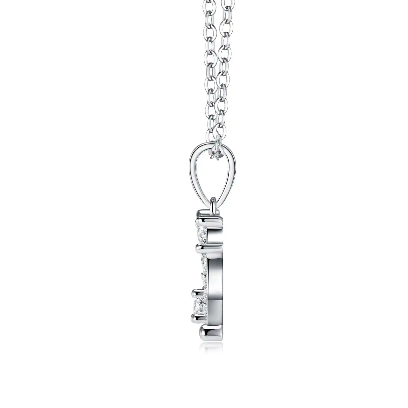 Moissanite Zodiac Sign Pendant Necklace | 925 Sterling Silver O-Chain | All 12 Signs – Charmsolo