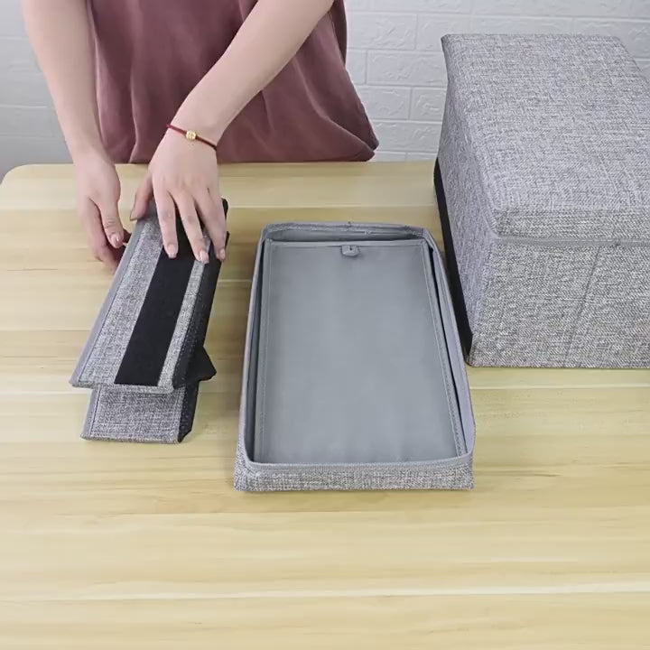 4‑Step Foldable Pet Steps With Storage For Small Senior Dogs DD01299